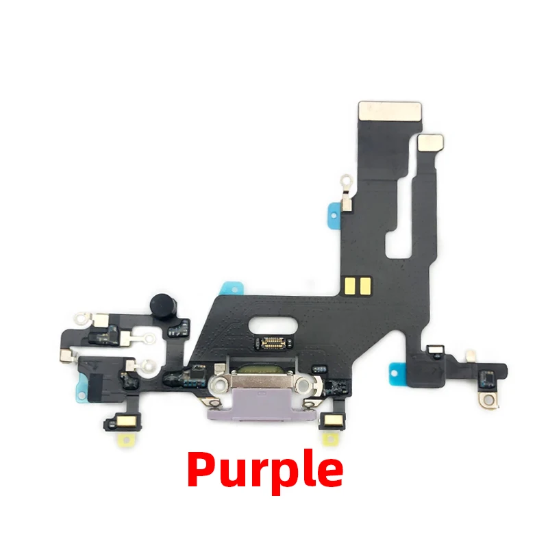 Original For iphone 11 Charging Port Flex Microphone Mini USB Charger Dock Connector Repair Replacement Parts