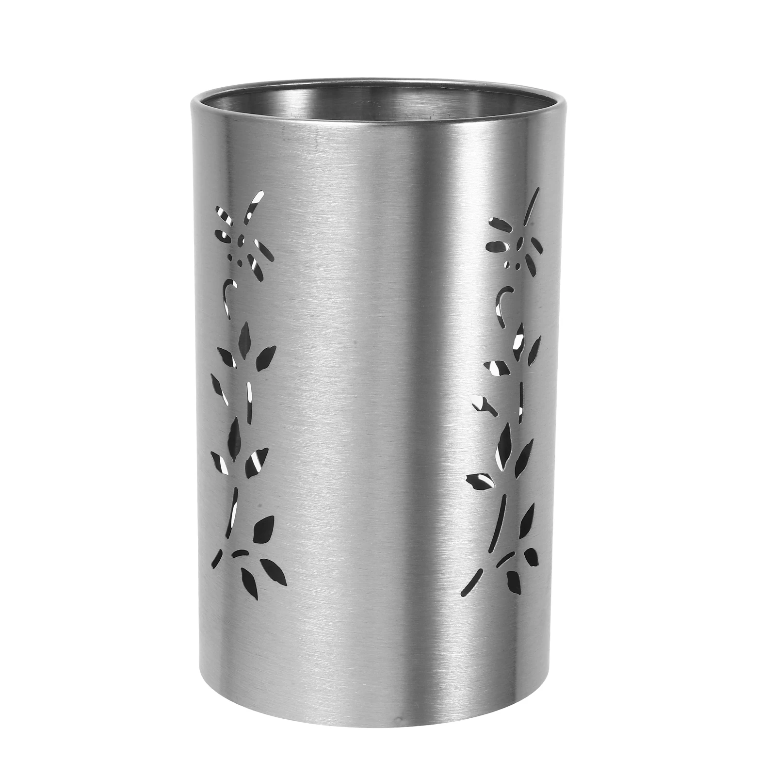 1pcs Stainless Steel Chopstick Holder Spacious Storage Kitchen Spoon Container Multifunctional Cutlery Organizer Easy Cleaning