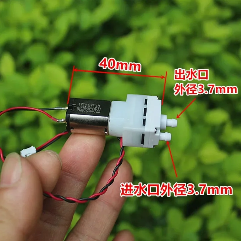 Mini-Membranwasserpumpe, DC 3–5 V, 3,7 V, kleine 030-Motorpumpe, stumm, selbstansaugende Saug-Vakuumpumpe mit geringem Geräuschpegel