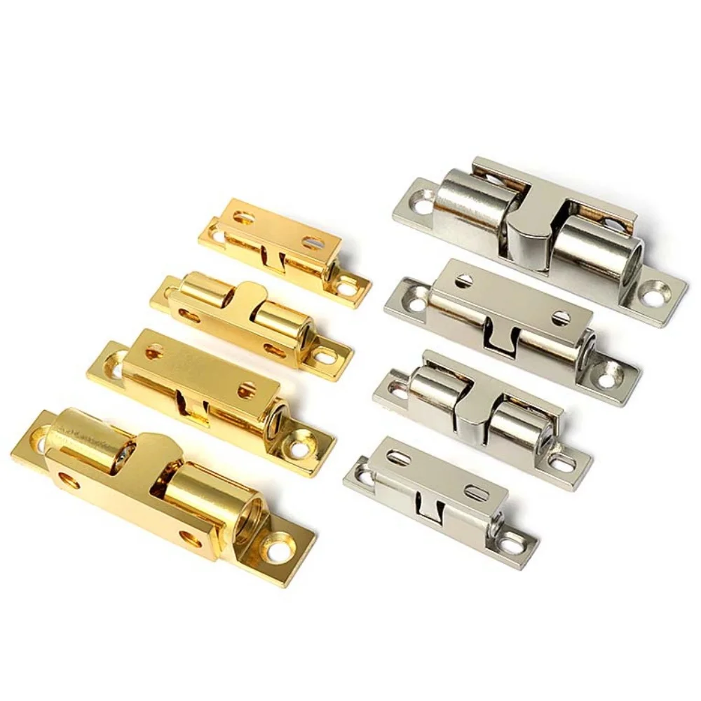 1 Set Door Lock Door Touch Latch Cabinets Interlock Switch Chassis Cabinet Spring Ball Locker Adjustable Brass Door Buckle Tools