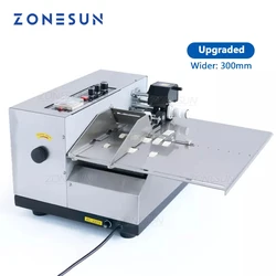 ZONESUN Plastic Bag Printing Machine 3-30cm My-380F Produce Solid Ink Roll Coding Card Bag Paper Continuous Date Printer Machine