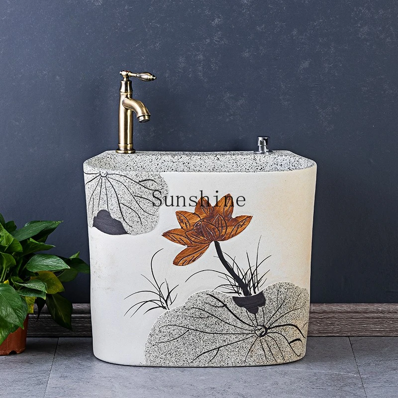 

Ceramic mop pool retro home bathroom balcony outdoor courtyard
