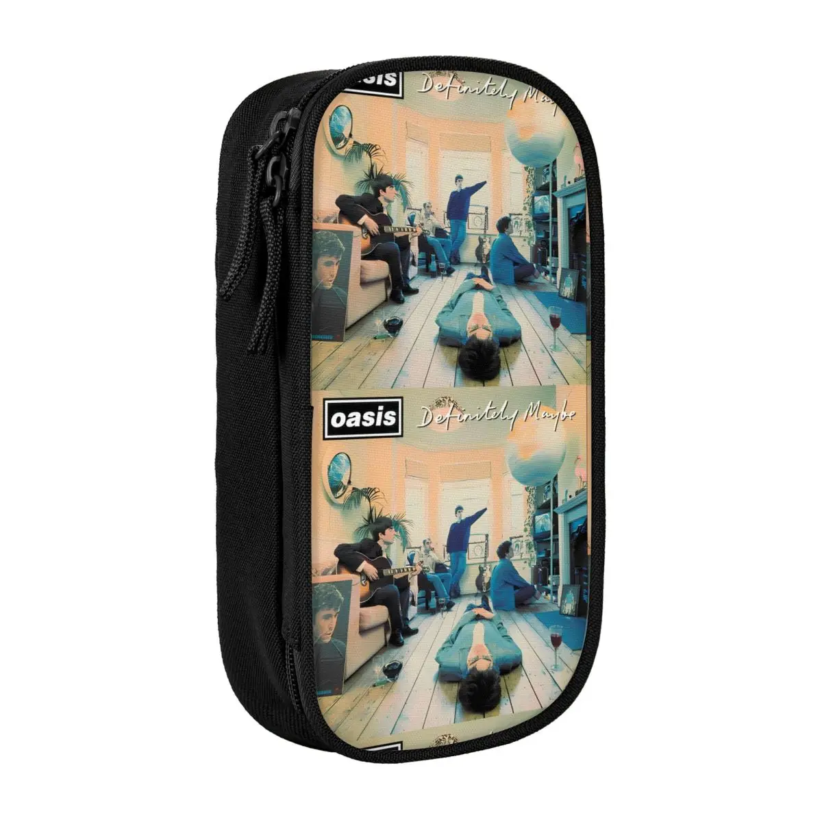 

Cool Pencil Case Funny Rock Band British Music Albums O-Oasis Pen Box School Pencil Cases Students Canvas School Stationery