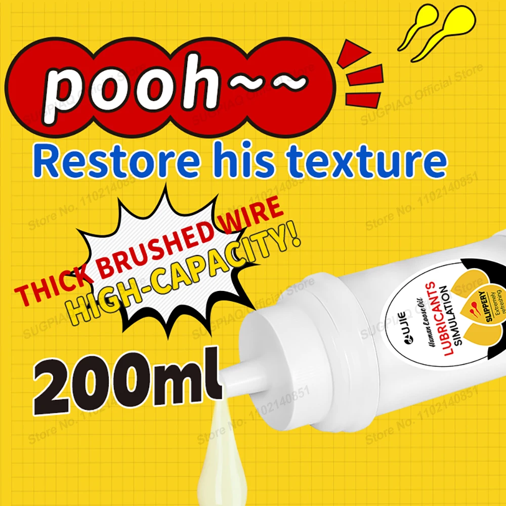 Realistisches Samengleitmittel, Premium-Gleitmittel auf Wasserbasis für Frauen, Männer, Paare, Sexspielzeug für Erwachsene, weißes Sex-Gleitmittel, Komfort-Gleitmittel