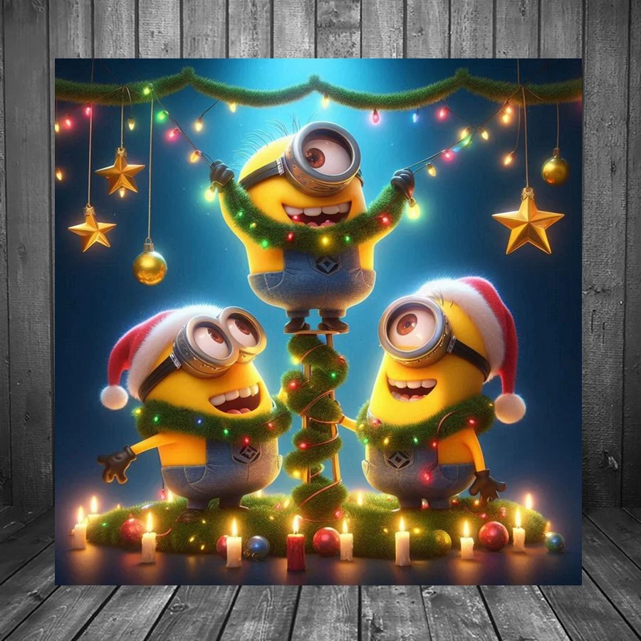 Cute Bathroom Minions Diamond Painting Art Flowers Kevin Stuart Bob Minions Cross Stitch Mosaic 5d DIY Full Round Home Decor