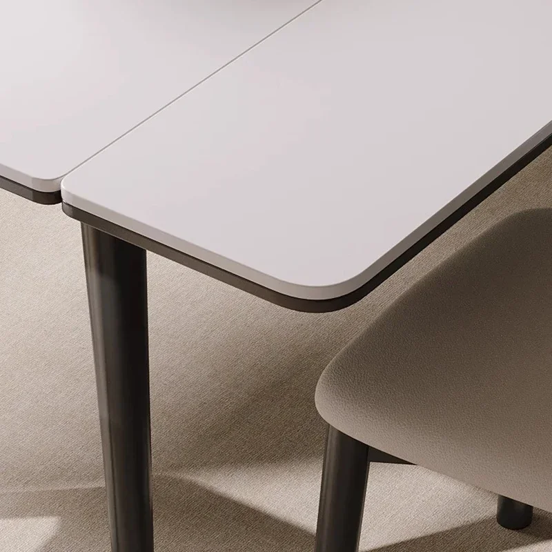 

Chairs Kitchen Dinning Tables Sets Service Table Ceramic Dining Sedentary Room Oval Luxury Mesa Plegable Extendable Round Home