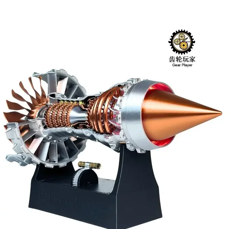 TR900 Super Turbofan Engine Model Kits Brushless Motor Function Fan Electric Buffer 3D Printing Process Boutique Collection Toy