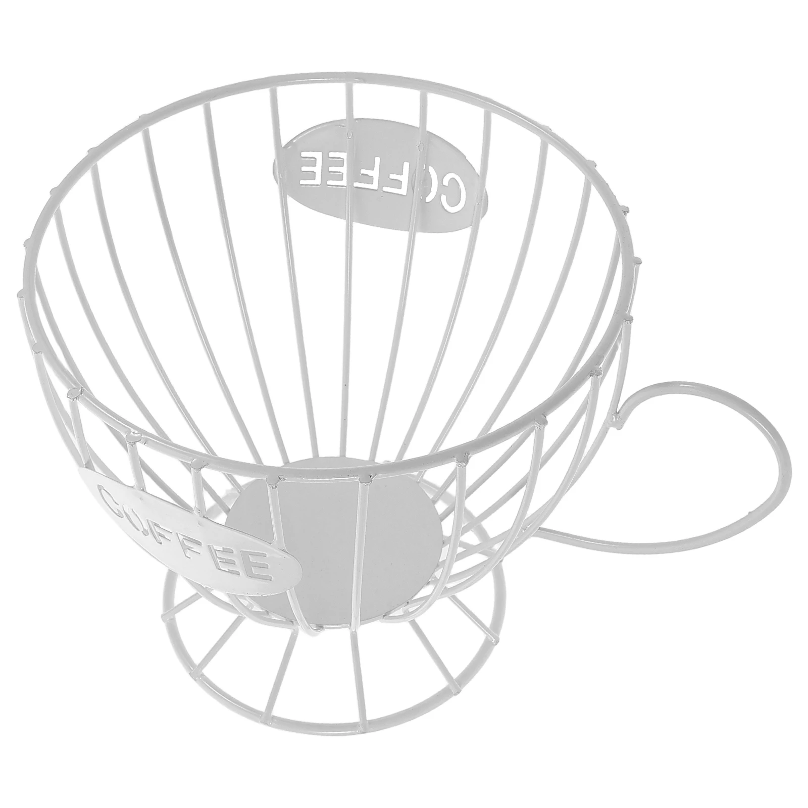 

Coffee Pod Holder Metal Wire Organizer Basket For Snack Candy Storage Kitchen Cafe Home Large Capacity Cup