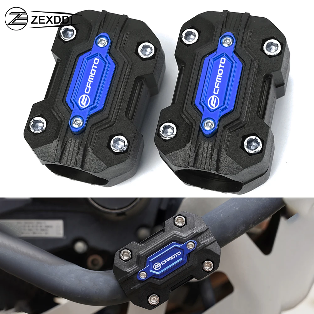 

For CFMOTO 650MT 800MT 650 800 MT 250 300 400 NK 650NK 700 CLX 2023 + Motorcycle Engine Guard Bumper Block Crash Bar Protection