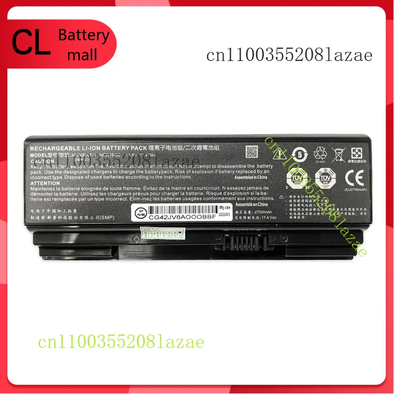 

Genuine NH50BAT-4 Battery for Clevo NH50ED NH50RA NH50RC NH50RD NH57RD NH57RC