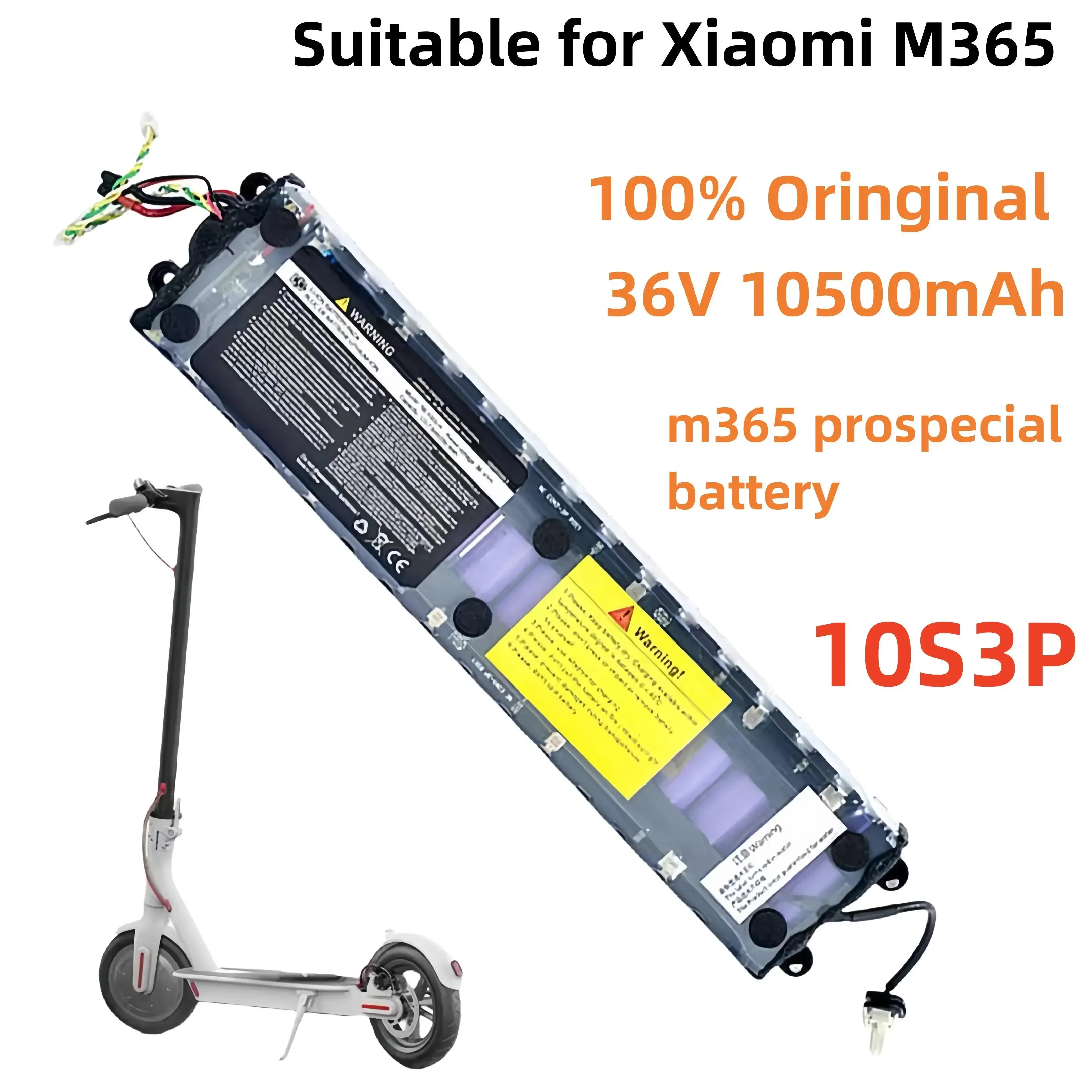 NEW 36v m365 battery for original xiaomi M365 Special battery pack MiJia 10S3P 36V 10500mah 18650 bluetooth li-ion battery