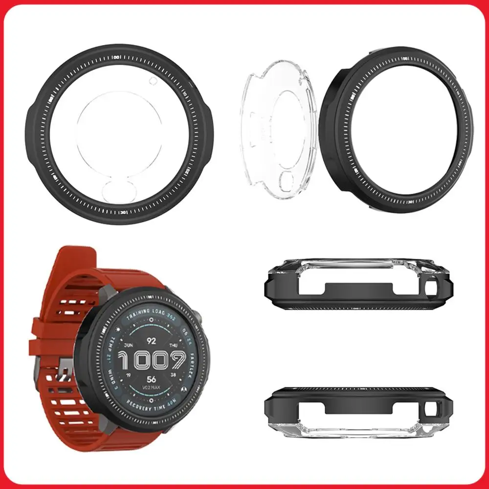 

Metal Frame Case Hollow Accessories Protective Bumper Shell Shockproof Suitable for Amazfit Balance 2 Smart Watch 47mm