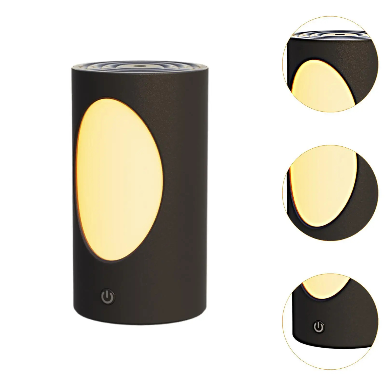 Mini Humidifier 3 Levels Adjustable with Ambient Night Light USB Powered Quiet Decorative Aroma Diffuser for Bedroom Office Yoga