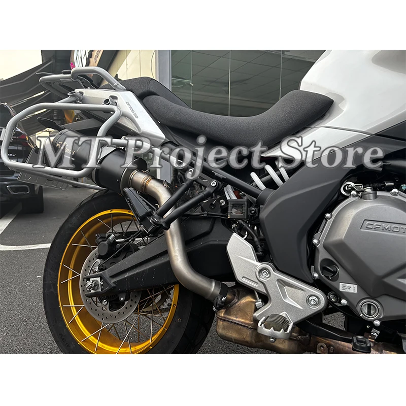 Motorcycle Exhaust System Escape Mid Link Pipe Muffler Moto Removable DB Killer Slip On For CFmoto 700MT 700 MT 700mt 2025 2026
