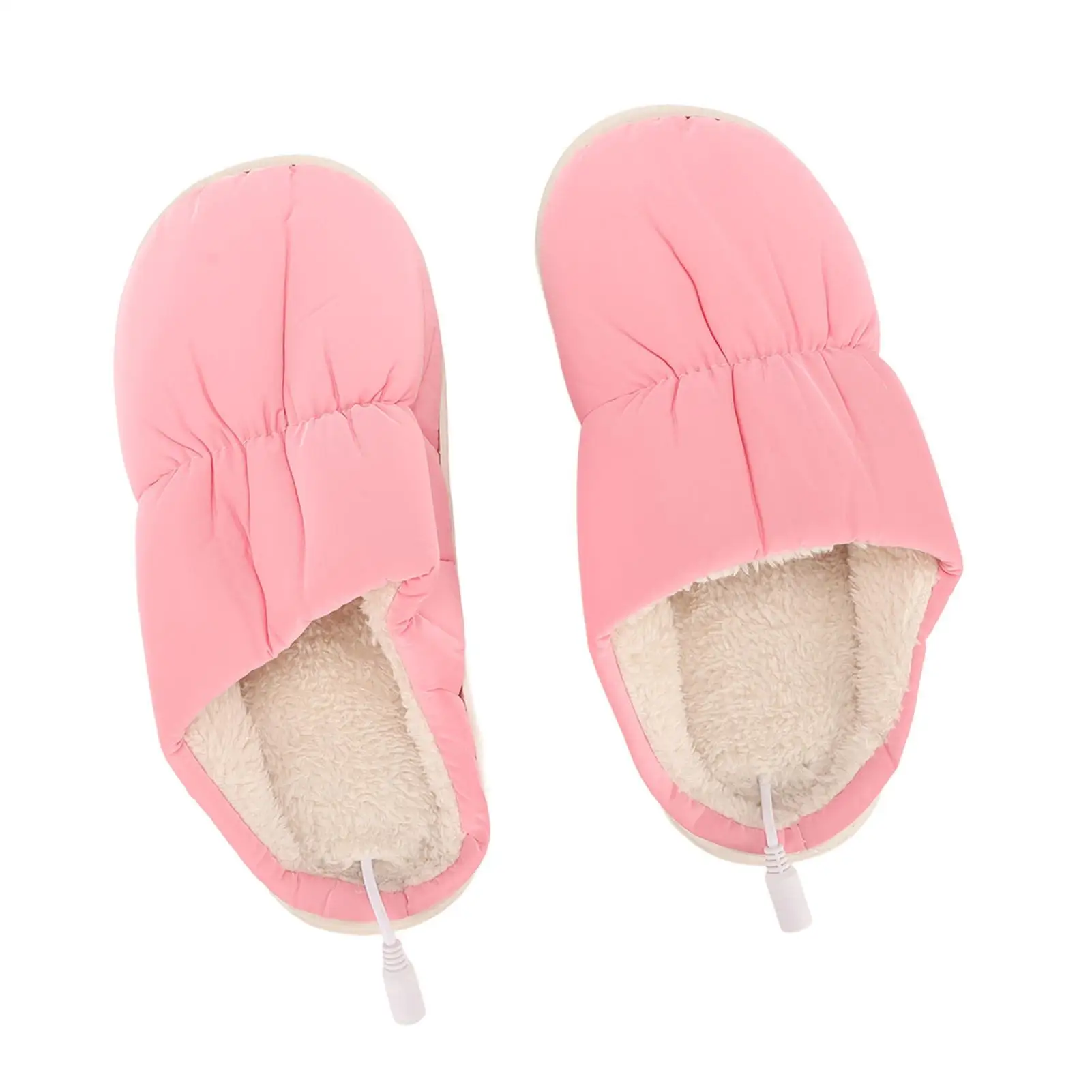 따뜻한 USB 전기 슬리퍼 부드러운 플러시 겨울용 집에서 사용하기 좋은 따뜻함