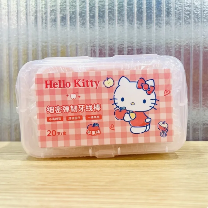 

Hello Kitty Dental Floss Stick Cute Cartoon Women Dormitory Home Meal Accessories Children Toy Desktop Ornaments Gift Wholesale