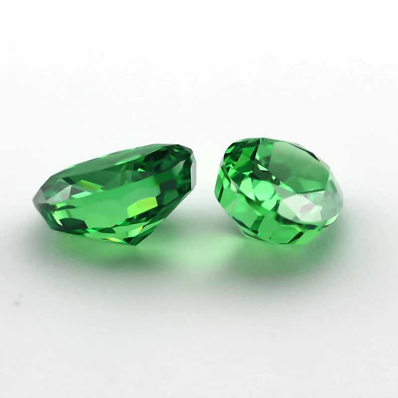 

Size 6x8mm 11#Green Oval Crushed Ice Cut CZ Stone 5A Zircon Loose Cubic Zirconia Synthetic Gemstone For Jewelry Making