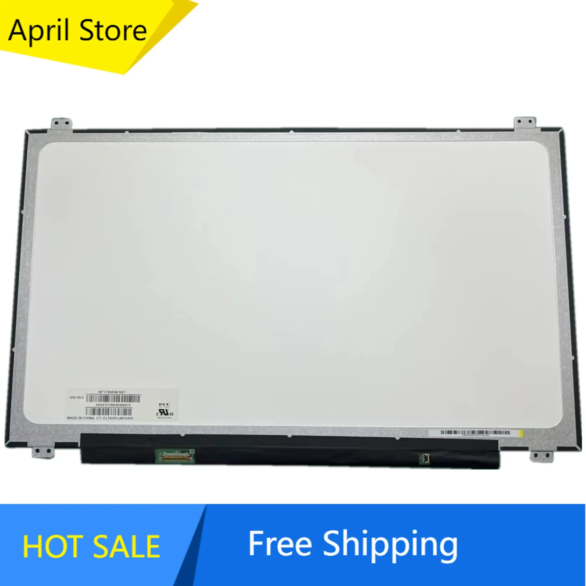 

NT173WDM-N27 NT173WDM N27 N25 N24 N23 17.3'' Laptop LCD Screen 1600*900 EDP 30 PINS