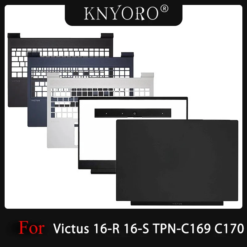 

New For HP Victus 16-R 16-S TPN-C170 TPN-C169 Screen Back Cover Front Bezel Frame Palm Rest Bottom Shell Upper Cover Case Black