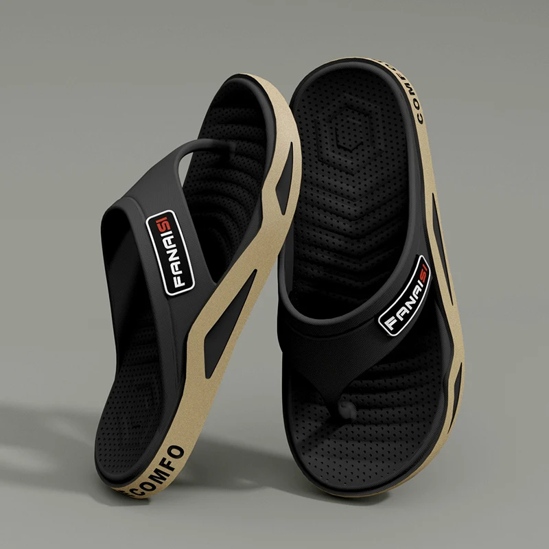 Sommermode Herren Hausschuhe Outdoor Sport Flip Flops Wandern Reisen Baden Park Freizeitkleidung, bequem atmungsaktiv rutschfest – Detail 8