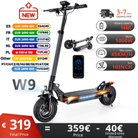 iScooter W9 10 inch Off Road Electric Scooter 1000W Rear Motor 48V14Ah Battery 4 Speed Modes Up 45km/h Strong Brakes Smart APP