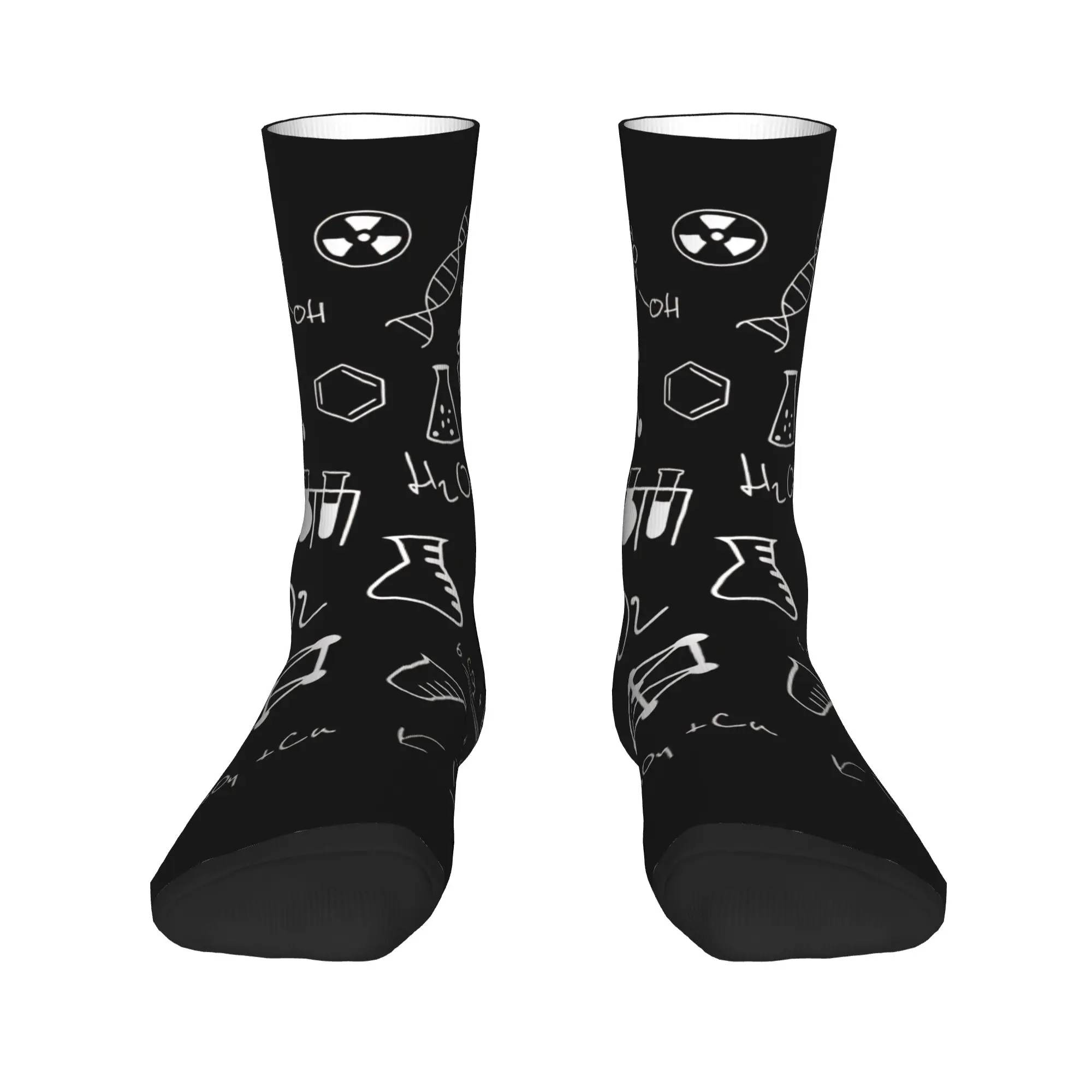 Men Socks Chemistry Science   Stockings Autumn Casual Comfortable Socks Design Climbing Anti Skid Socks