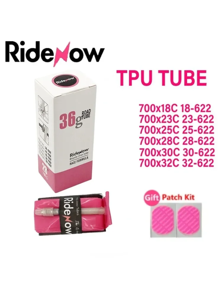 AliExpress RideNow 36g Bike Inner Tube 700 X 18 25 28 32C Road Bicycle TPU Ultralight Tire with Patch Kit