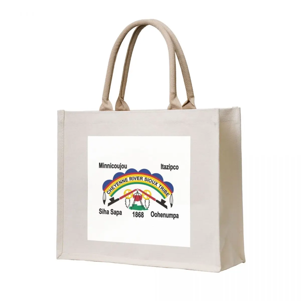 

Flag of Cheyenne River Sioux tribe Indian Reservation South Dakota USA Tote Bag the tote bag Fabric bag shopping bags foldable