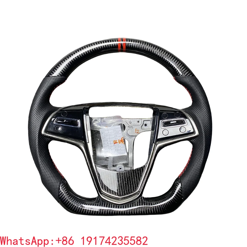 

Upgrades Dedicated Sports Carbon Fiber Steering Wheel for Ca dillac ATS-L ATS-V CTS-V CT5 CT6 Racing-style Matte Carbon Fiber