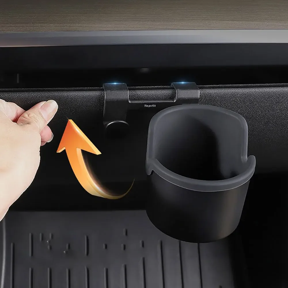 ل تسلا نموذج Y 2020-2024 صندوق القفازات حامل الكأس صندوق القفازات هوك حامل هاتف الخليوي لوحة أدوات السيارة #3