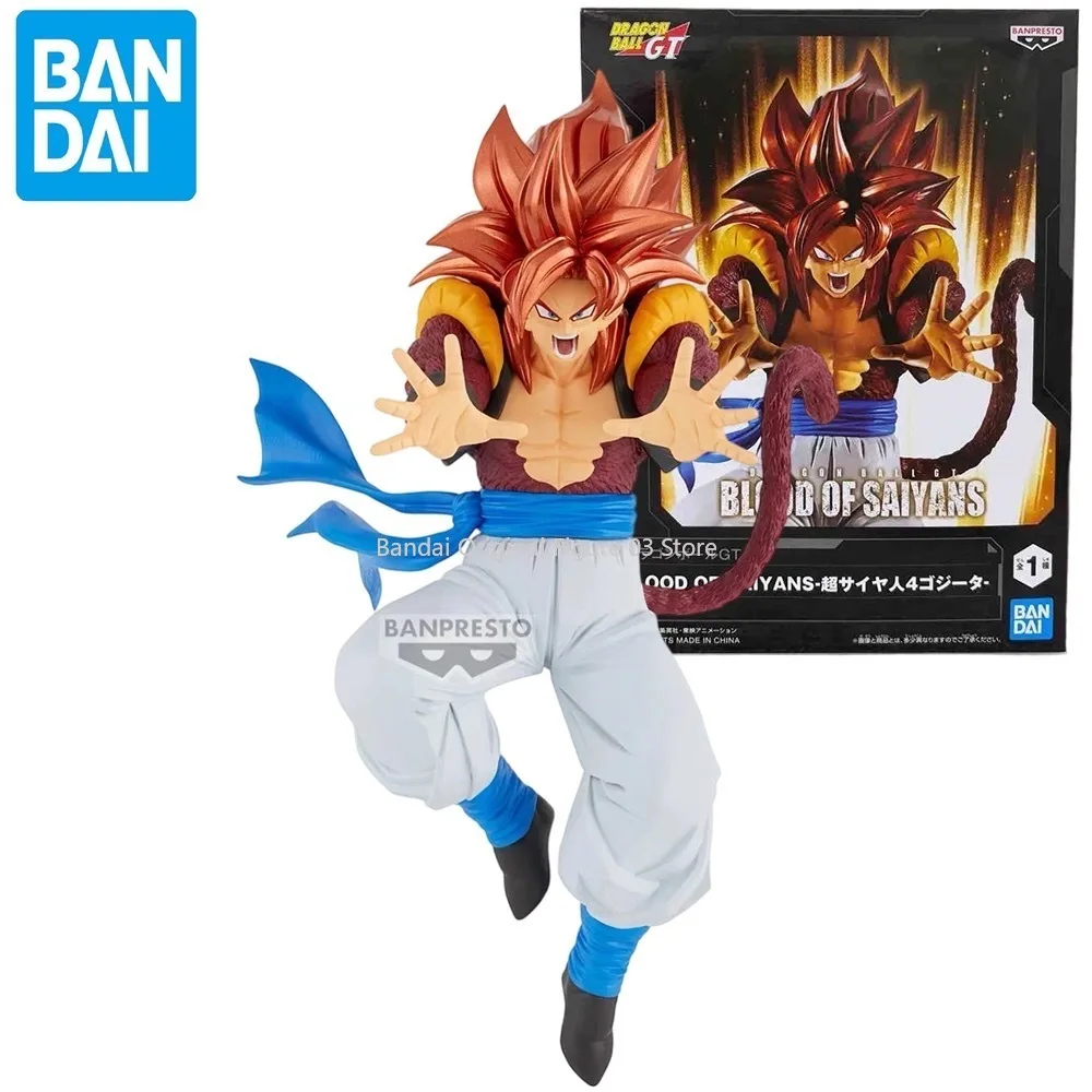 

In Stock BANDAI Banpresto Dragon Ball GT Anime Figurines Bos Super Saiya 4 Gogeta PVC Action Figures DBZ Collectible Model Toys