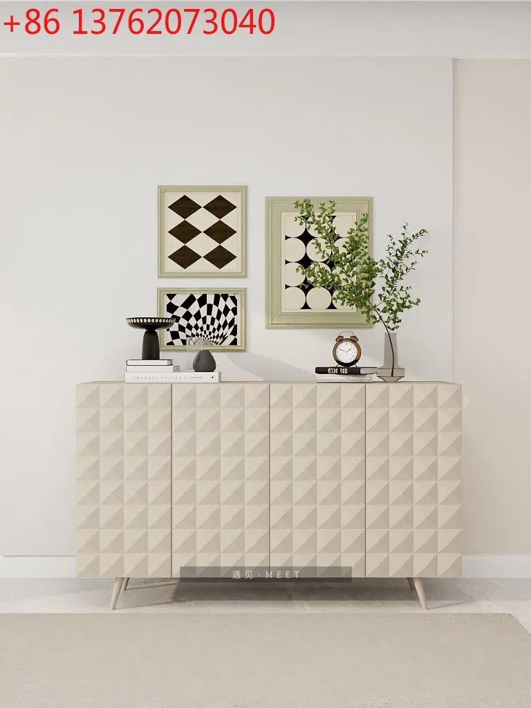 

Простой современный обеденный боковой шкаф с краской, чайный шкаф после входа в дом, современный бесшумный стиль, входной шкаф