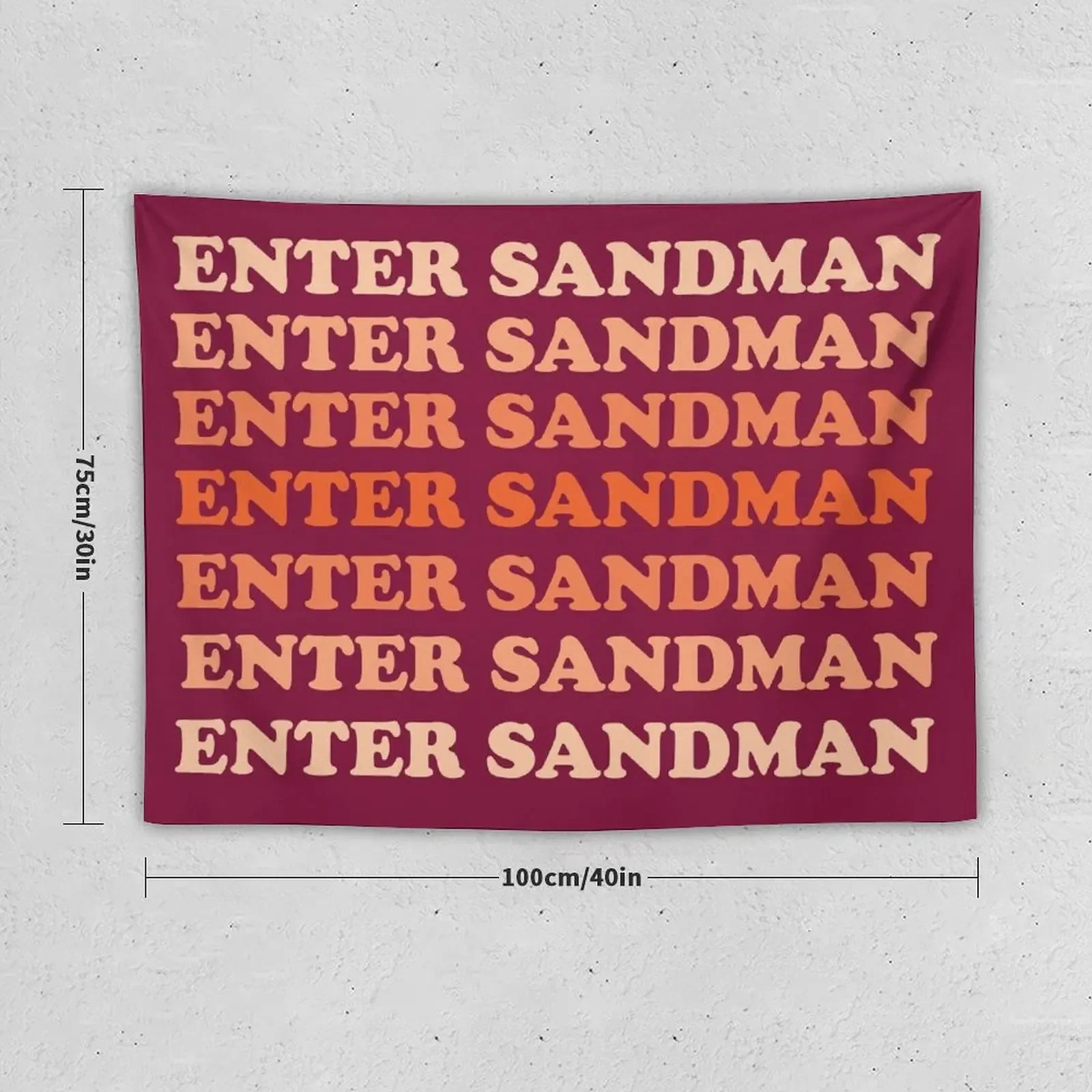 Enter Sandman Ombre Tapestry Aesthetic Room Decoration Room Design Decorative Paintings Tapestry