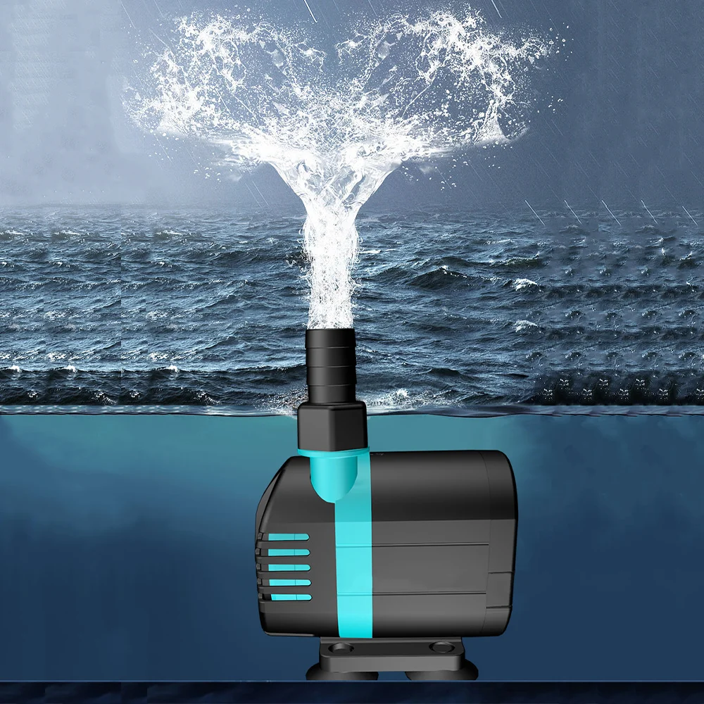 Fish Tank Water Pool Submersible Pump Circulation Filtration Pump Brushless Motor Ceramic Shaft Water Pump Flow Regulation