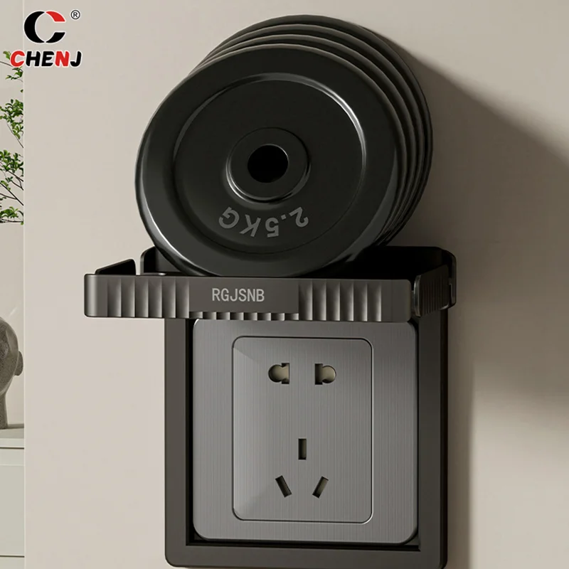 Wall Outlet Shelf Convenient Sturdy Socket Mobile Phone Charging Holder Cable Usb Rack For Bathrooms Kitchens Living Rooms