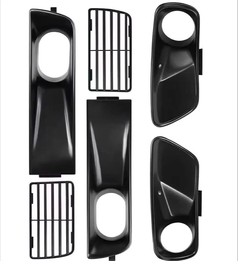 

6 Pcs Front Bumper Air Intake Vent Signal Grille Cover Set for VW MK3 Golf GTI VR6 Euro Bumper - Auto Accessory