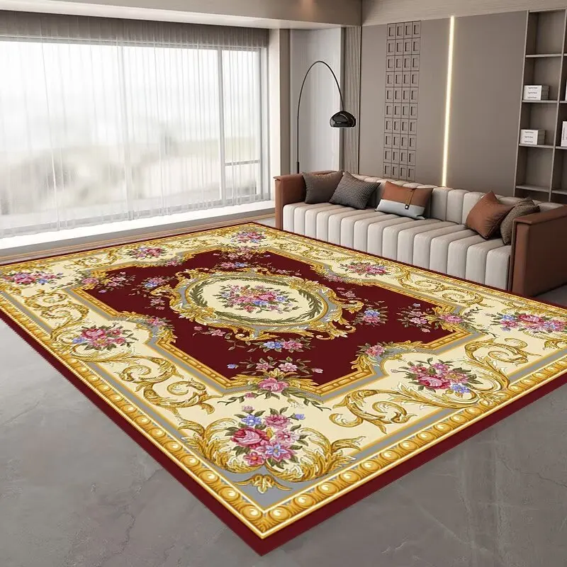 

Classical European Style Large Rugs for Living Room Plush Antiskid Room Decoration Home Mats Luxury Soft Carpet for Bedroom 러그