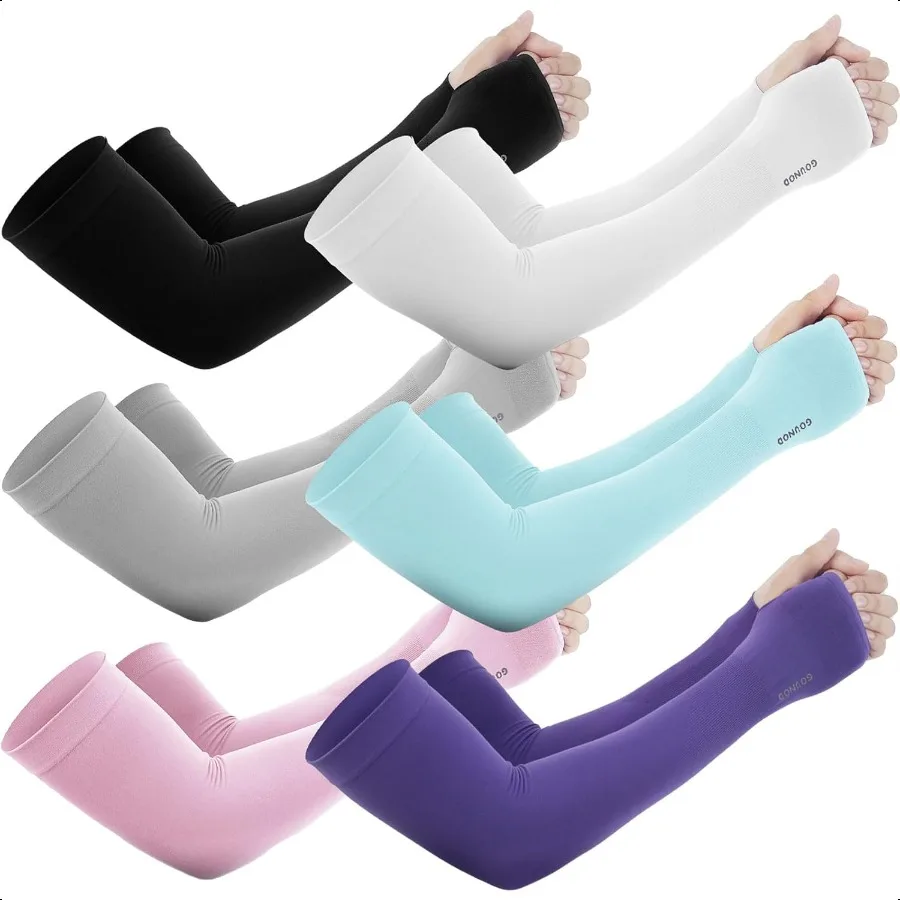 GOUNOD Gardening Sleeves to Cover Arms for Women with Thumb Holun Protection SPF Cooling Driving UV Blocking