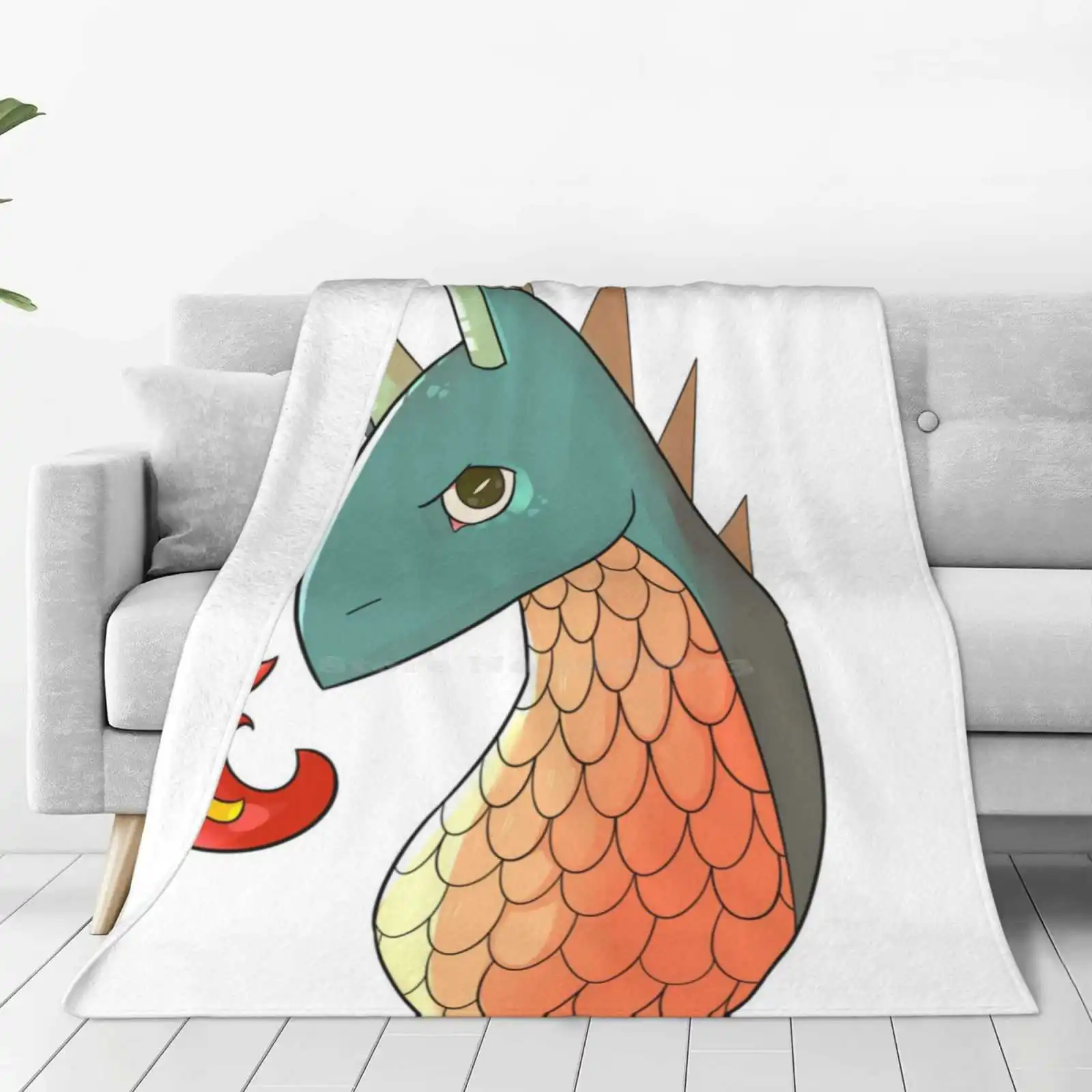 Spark The Dragon-Original Creative Design Comfortable Warm Flannel Blanket Mcoockie A Fairly Fantastical Hero Spark The Dragon