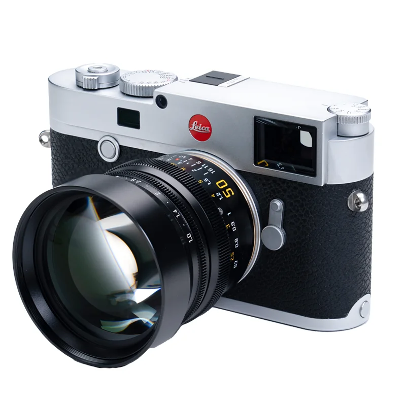 DJoptical NyctaLux 50mm F1.0 Lens Black Paint Manual Focus Lens for Leica M M3 M6 M9 M10 M240 Full Frame