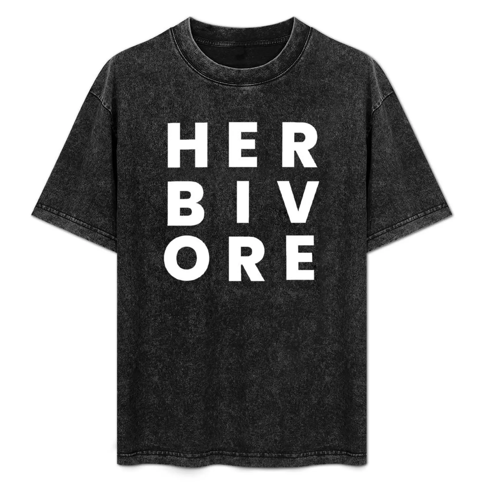 

Herbivore Vegan Gym T-Shirt man clothes boys animal print oversized Men's t-shirt