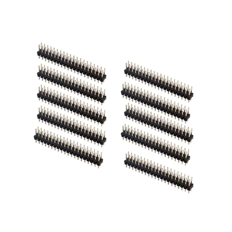 573A 5pcs Break-Away 0,1 "2x20-контактный двойной мужской заголовок для нулевого GPIO