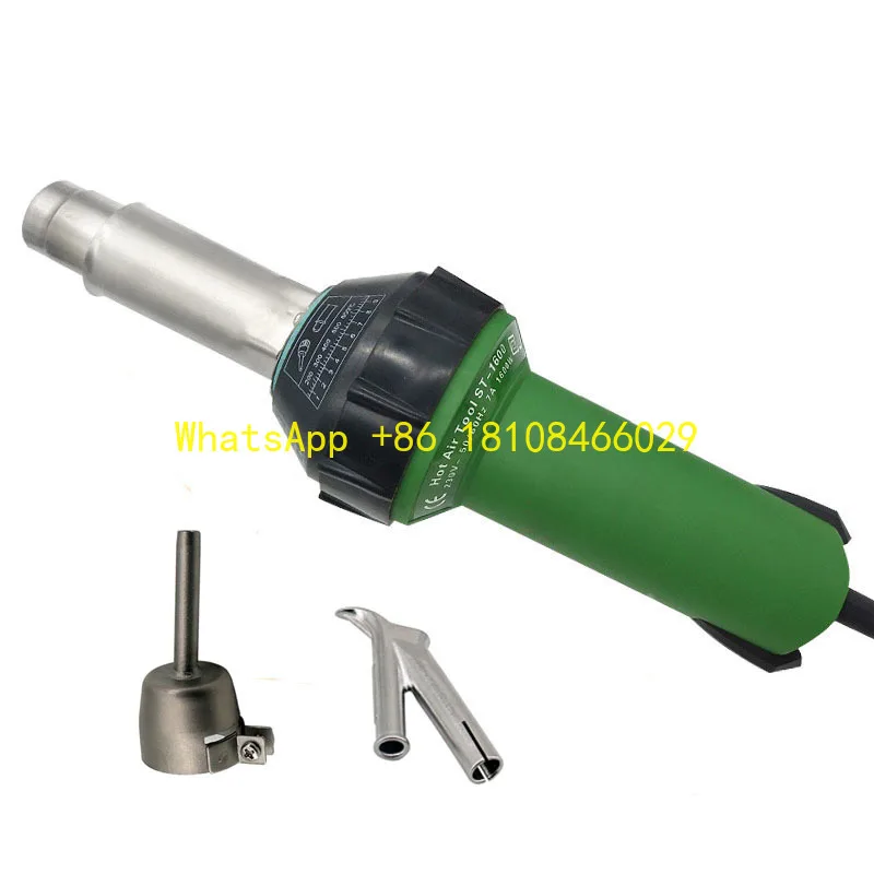 

Высокопроизводительный электрический нагреватель «сделай сам», 1600 Вт, горелка с горячим воздухом, пластиковый сварочный аппарат, 2 шт., наконечник для PP PE HDPE, мембранный вкладыш для пола на крыше Vo