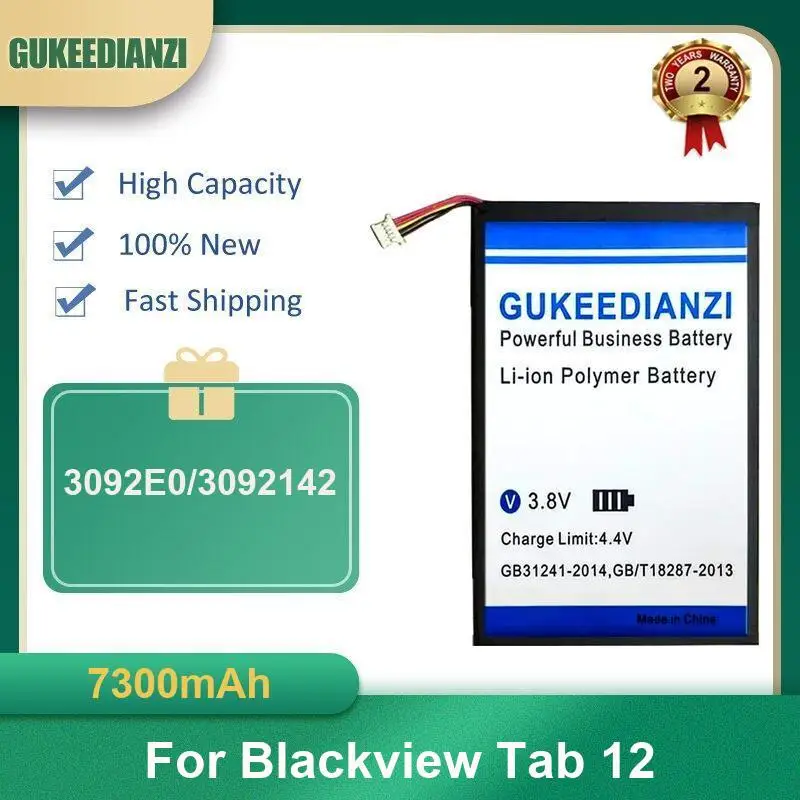 

Battery For Blackview Tab 8 6 15 11 18 1 connector with 7 wires 12 16 13 8E Tab8E 90 OSCAL PAD13 10 inch Pro DK063 SE 9 10.1