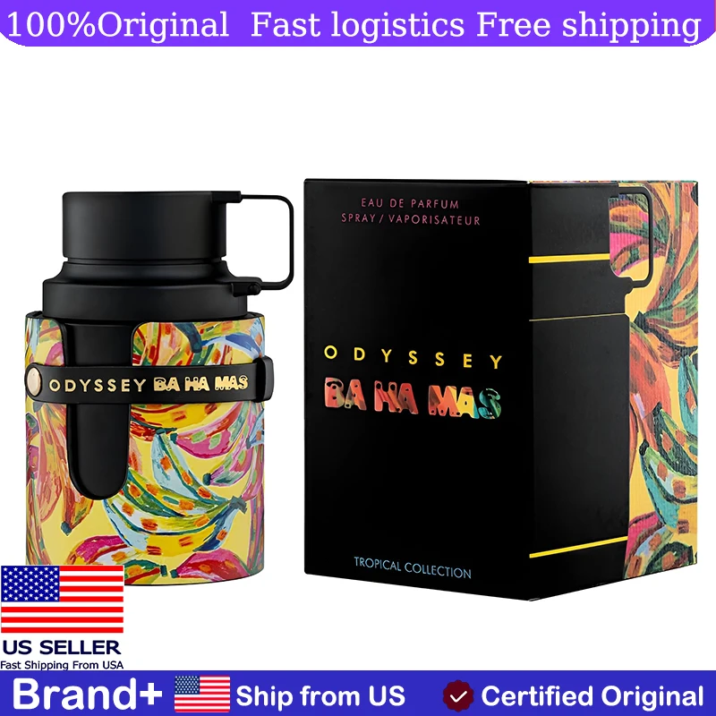 Armaf Odyssey Ba Ha Mas Tropical Collection Eau De Parfum Spray Long-Lasting Fragrance Unisex 100ML Cologne Pheromone Portable