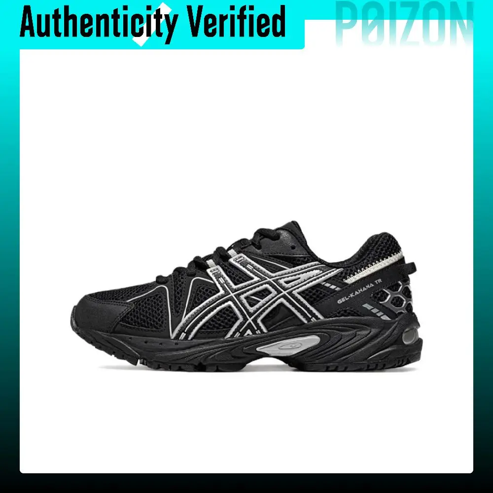 ASICS Gel Kahana TR Breathable Low top Chunky Sneakers Unisex Black Silver 1203A390-001