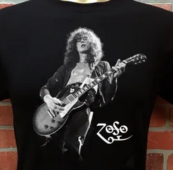 VTG Jimmy Page The Yardbirds T-shirt Black Cotton Unisex All sizes S-5XL FF1948