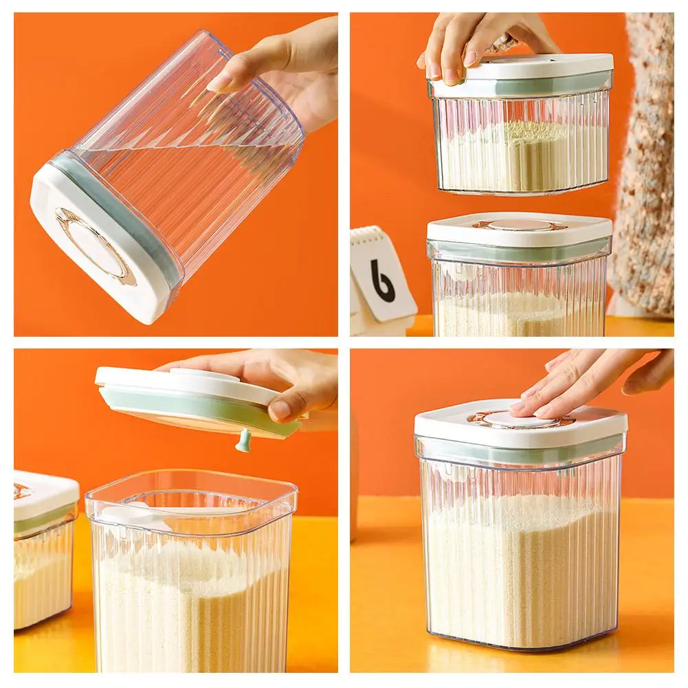 

Infant Milk Powder Cans Sealed Rice Powder Boxes Light-proof Cans Packaging Portable Storage Moisture-proof Boxes R2C1