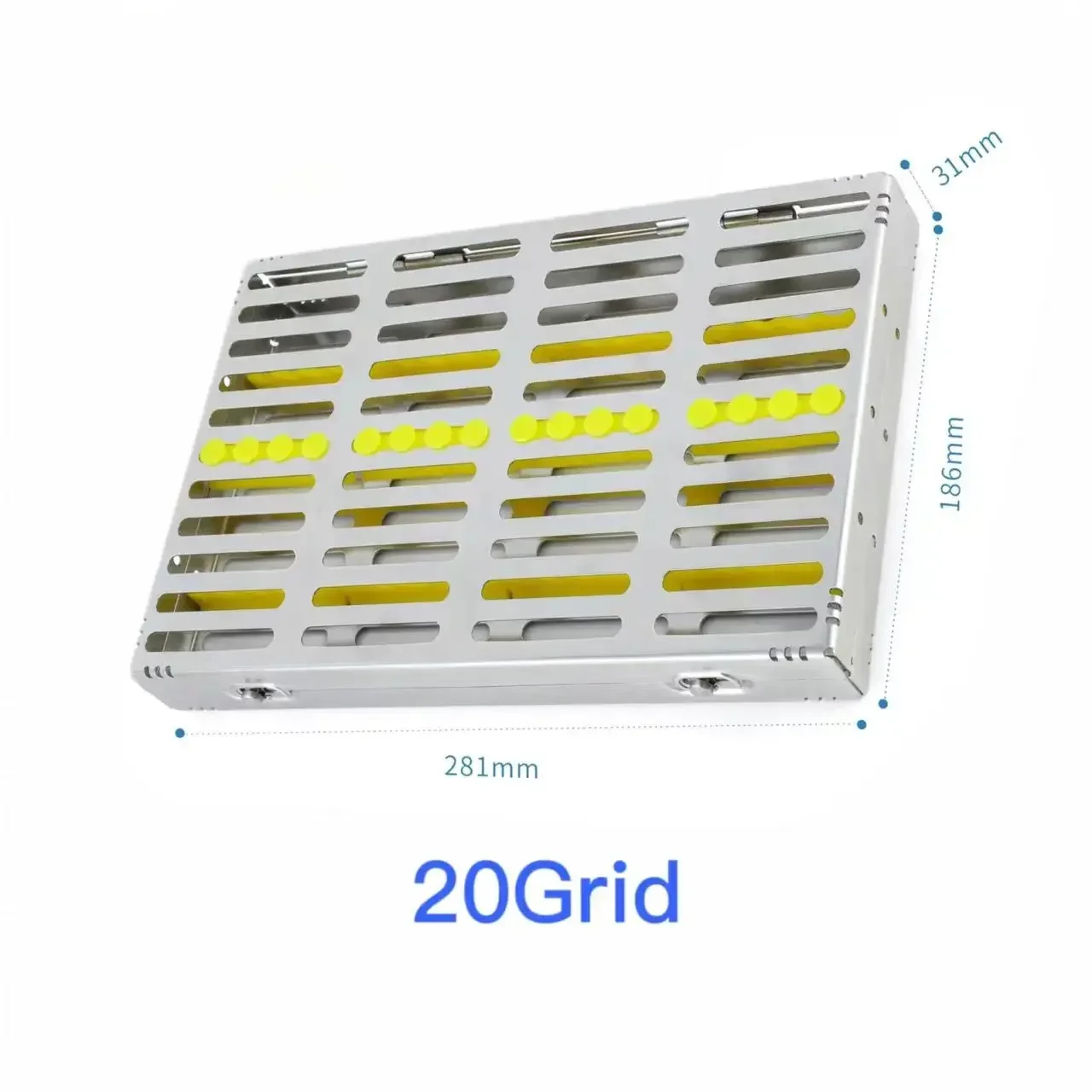 5/10/20 Tandheelkundige Sterilisatie Rek Chirurgische Autoclaveerbare Sterilisatie Doos Tandheelkundige Cassette Bestand Burs Desinfectie Lade Lab gereedschap