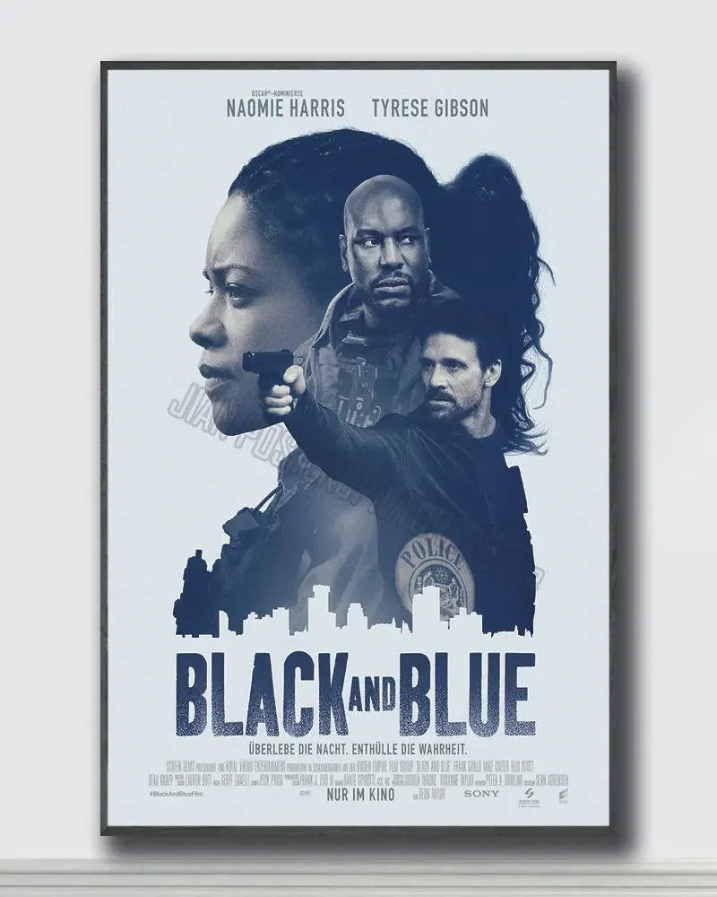 NJ127 Black and Blue Movie 1 Silk Posters and Prints wall art Art Poster Home Decor